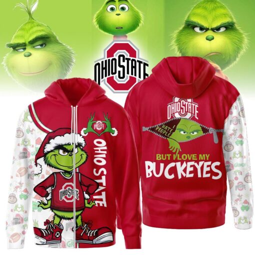 The Grinch Ohio State Buckeyes Hoodie, Funny Christmas Football Gift 2025