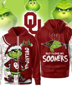 The Grinch Oklahoma Sooners Hoodie, Funny Christmas Football Gift 2025