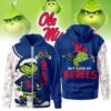 The Grinch Ole Miss Rebels Hoodie, Funny Christmas Football Gift 2025