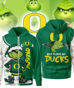 The Grinch Oregon Ducks Hoodie, Funny Christmas Football Gift 2025