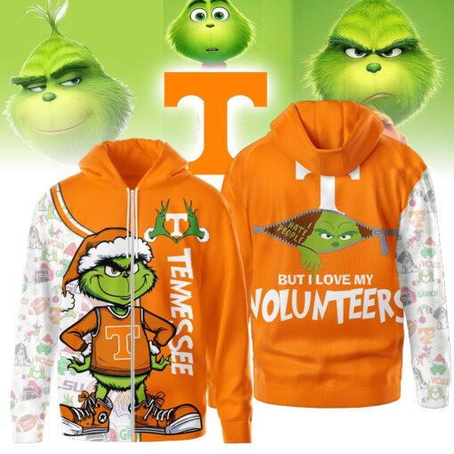 The Grinch Tennessee Volunteers Hoodie, Funny Christmas Football Gift 2025