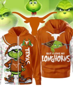 The Grinch Texas Longhorns Hoodie, Funny Christmas Football Gift 2025