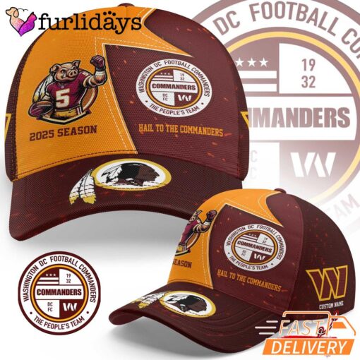 Washington Commanders 2025 Season Hail To The Commanders Cap