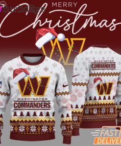 Washington Commanders Merry Christmas New Ugly Sweat Shirt