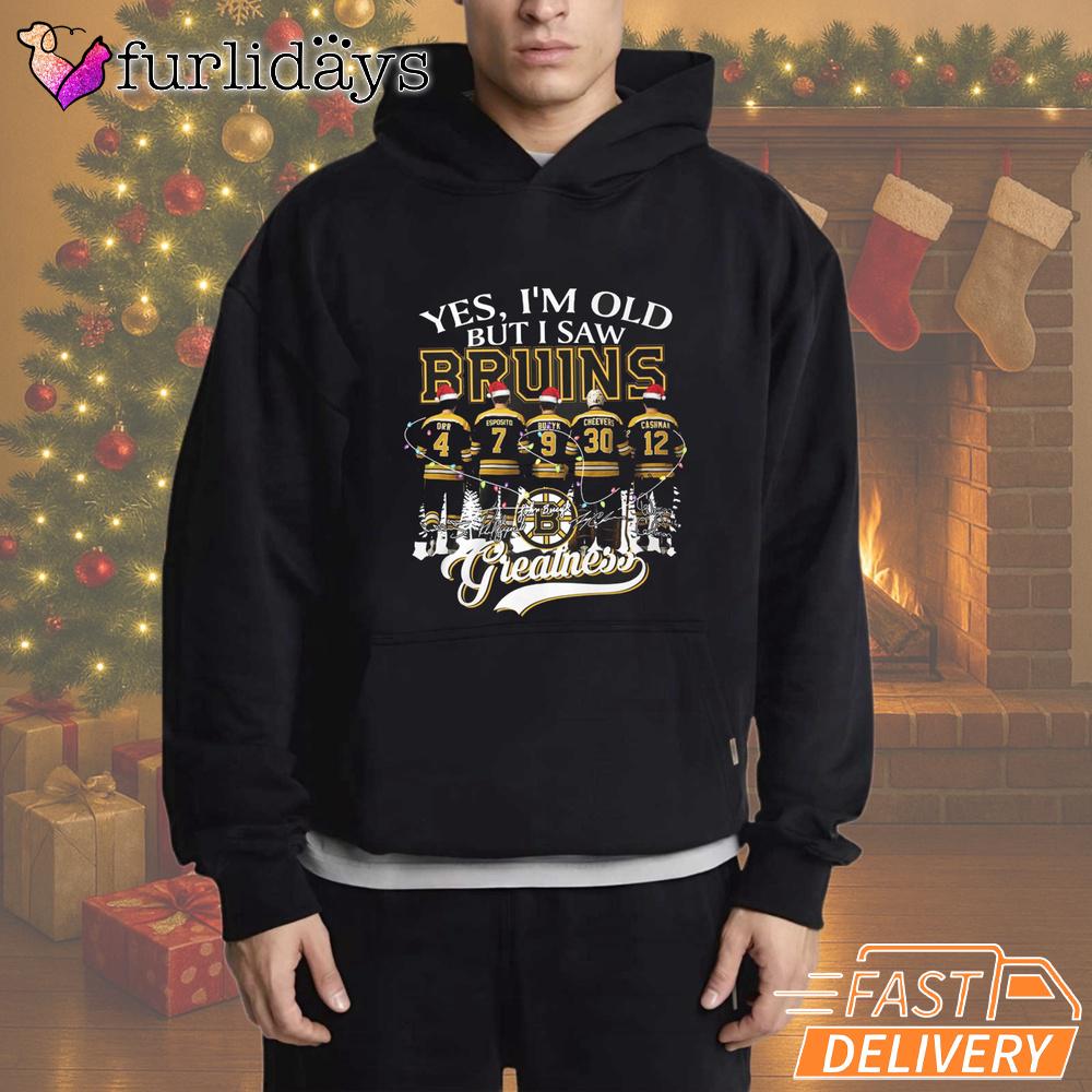Yes I'm Old But I Saw Boston Bruins Christmas T-Shirt Yes I'm Old But I Saw Boston Bruins Christmas T-Shirt