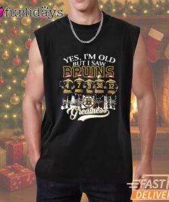 Yes I'm Old But I Saw Boston Bruins Christmas T-Shirt