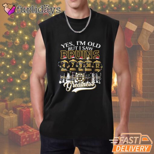Yes I'm Old But I Saw Boston Bruins Christmas T-Shirt