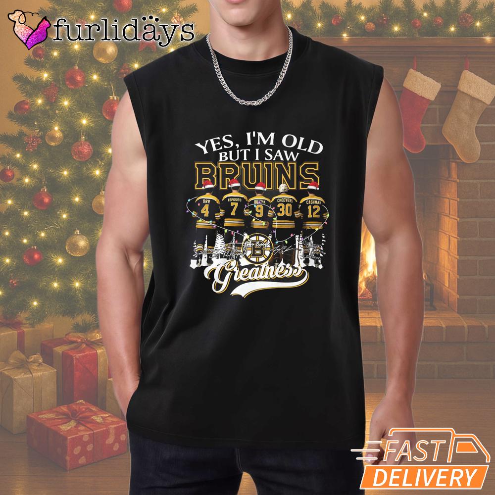 Yes I'm Old But I Saw Boston Bruins Christmas T-Shirt Yes I'm Old But I Saw Boston Bruins Christmas T-Shirt