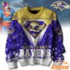 Baltimore Ravens NFL Superman Ugly Christmas Sweater