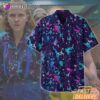 Eleven Neon Pop Hawaiian Shirt, 80s Geometric Style Stranger Things 5 Fan Merch