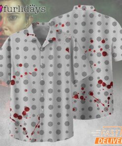 Eleven Stranger Things S5 Hawaiian Shirt, Demogorgon And Upside Down Pattern Aloha