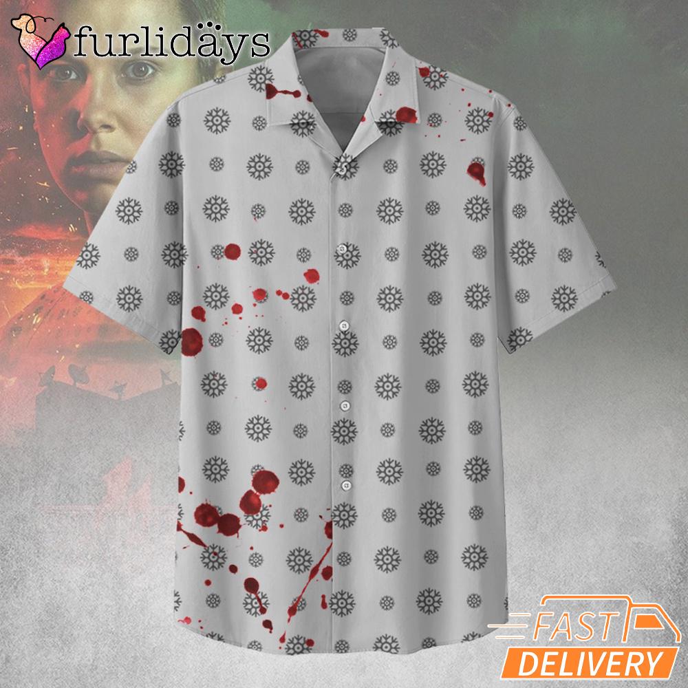 Eleven Stranger Things S5 Hawaiian Shirt, Demogorgon And Upside Down Pattern Aloha Eleven Stranger Things S5 Hawaiian Shirt, Demogorgon And Upside Down Pattern Aloha