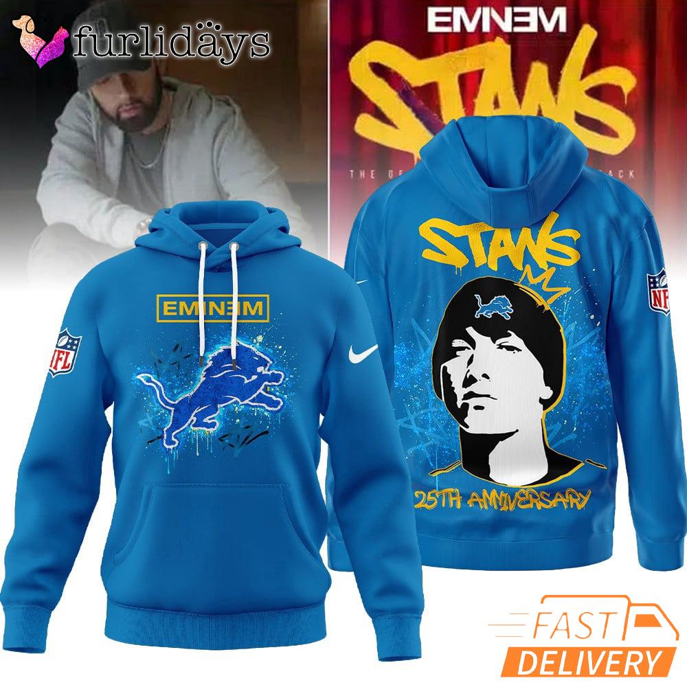 Eminem Detroit Lions Stan 25th Anniversary Hoodie Eminem Detroit Lions Stan 25th Anniversary Hoodie
