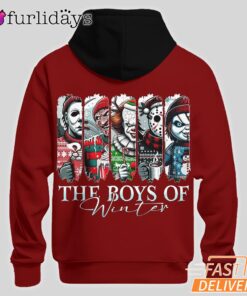 I'm Here Winter Horror Hoodie, Cool Christmas Streetwear 2025
