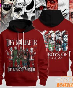 I'm Here Winter Horror Hoodie, Cool Christmas Streetwear 2025
