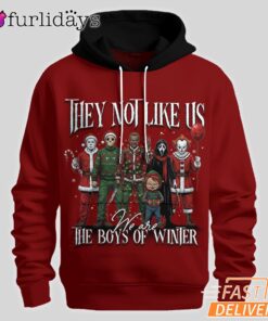 I'm Here Winter Horror Hoodie, Cool Christmas Streetwear 2025
