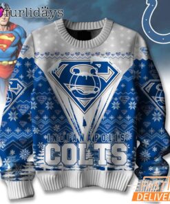 Indianapolis Colts NFL Superman Ugly Christmas Sweater