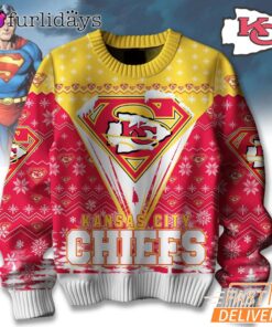 Kansas City Chiefs NFL Superman Ugly Christmas Sweater