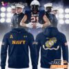 Limited Edition Navy Midshipmen Football Hoodie Celebrating 250th Birthday Of The Us Marines