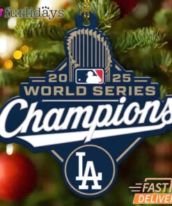 Los Angeles Dodgers 2025 World Series Champions Acrylic Ornament