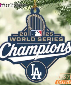 Los Angeles Dodgers 2025 World Series Champions Acrylic Ornament