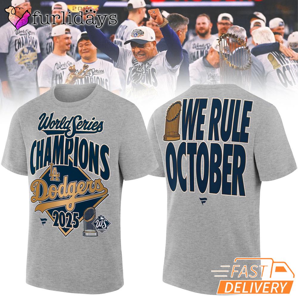 Los Angeles Dodgers MLB 2025 World Series Champions 3D Shirt Los Angeles Dodgers MLB 2025 World Series Champions 3D Shirt