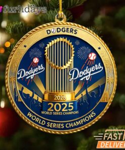 Los Angeles Dodgers World Series Champions 2025 Acrylic Ornament