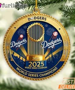 Los Angeles Dodgers World Series Champions 2025 Acrylic Ornament