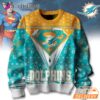 Miami Dolphins NFL Superman Ugly Christmas Sweater