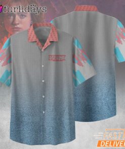 Nancy Wheeler S5 Faded Gradient Hawaiian Shirt, Stranger Things Grunge Style