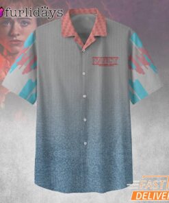 Nancy Wheeler S5 Faded Gradient Hawaiian Shirt, Stranger Things Grunge Style