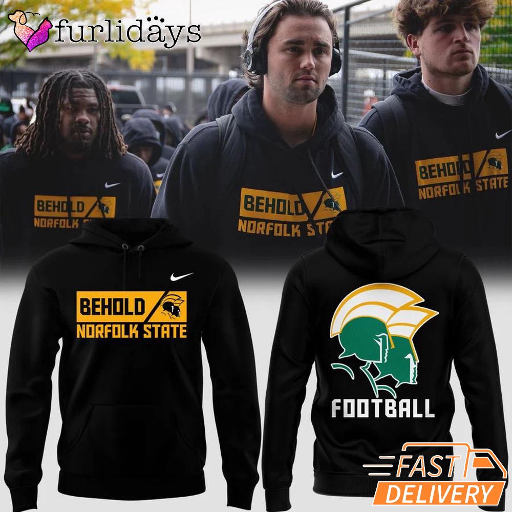 Norfolk State Football 2025 Behold Hoodie Norfolk State Football 2025 Behold Hoodie