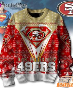 San Francisco 49ers NFL Superman Ugly Christmas Sweater