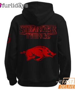 Stranger Things Arkansas Razorbacks Hoodie, SEC Football Fan Sweatshirt For TV Show Lovers