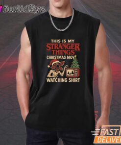 Stranger Things Christmas Movie Watching T-Shirt