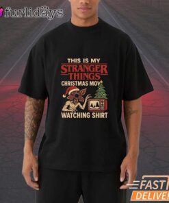 Stranger Things Christmas Movie Watching T-Shirt