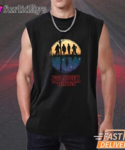 Stranger Things Group Sunset T-Shirt