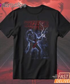 Stranger Things Lightning Monster Rock And Roll T-Shirt