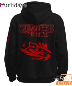 Stranger Things LSU Tigers Hoodie, SEC Football Fan Sweatshirt For TV Show Lovers