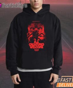 Stranger Things Red Scary All Creatures Welcom T-Shirt