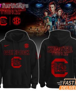 Stranger Things South Carolina Gamecocks Hoodie, SEC Football Fan Sweatshirt For TV Show Lovers