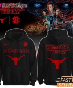Stranger Things Texas Longhorns Hoodie, SEC Football Fan Sweatshirt For TV Show Lovers