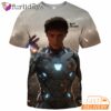Stranger Things Will Byers Iron Man Snap 3D T Shirt Endgame Infinity Gauntlet