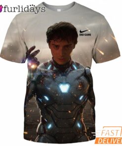 Stranger Things Will Byers Iron Man Snap 3D T Shirt Endgame Infinity Gauntlet
