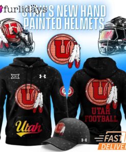 Utah Utes Football Utah's New Hand Painted Helmets Hoodie