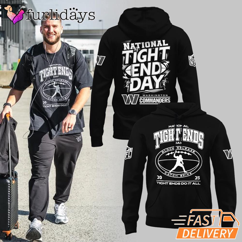 Washington Commanders Happy National Tight End Day Tshirt Washington Commanders Happy National Tight End Day Tshirt