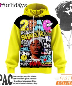 2Pac All Eyez On Me Poster Style 3D Hoodie, 90s Music Hoodie