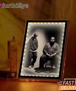2Pac Biggie Two Legends Sitting Black Mirror Night Light