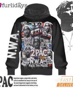 2Pac NWA Thug Life 3D Hoodie, 90s Music Hoodie