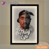 2Pac Thug Life Split Face Graphic Mirror Night Light, Rapper Lamp
